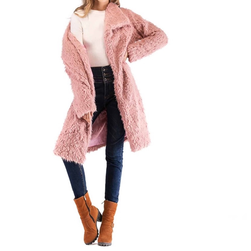 Pink Teddy Coat